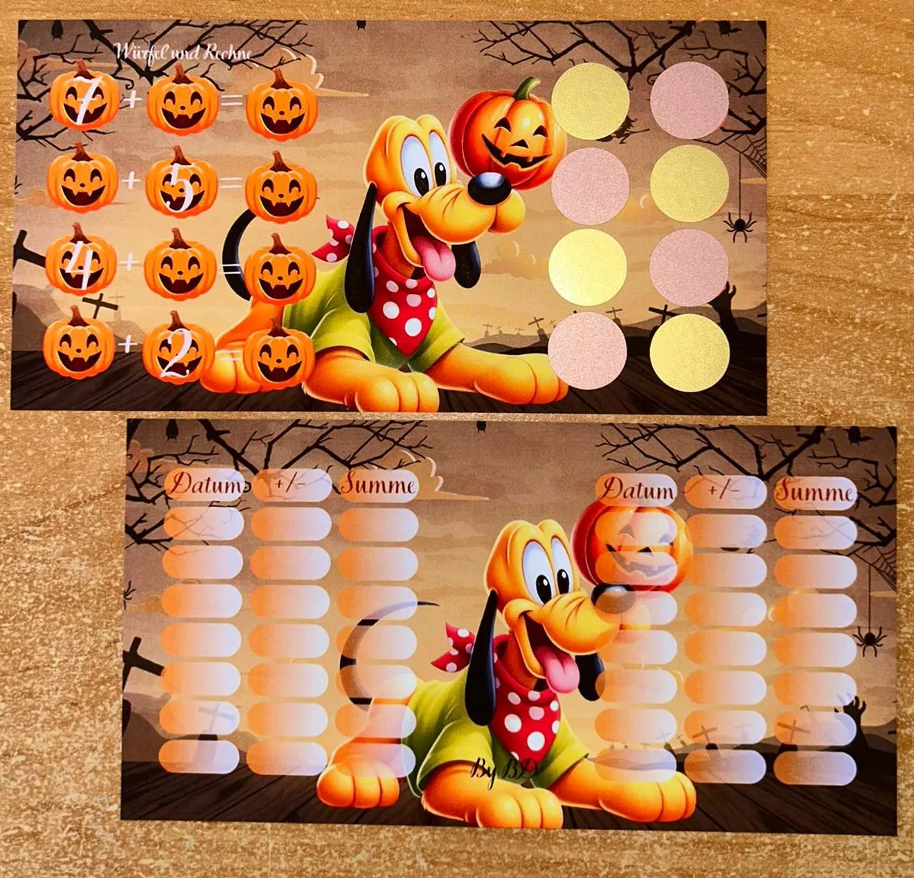 Happy Halloween Spiel A6 Challenge Budgeting Sparen