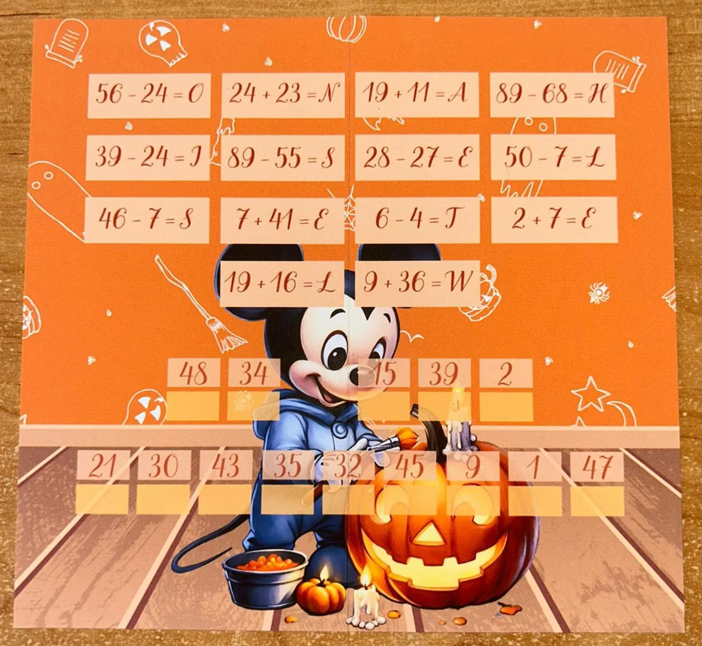 Happy Halloween Spiel A6 Challenge Budgeting Sparen