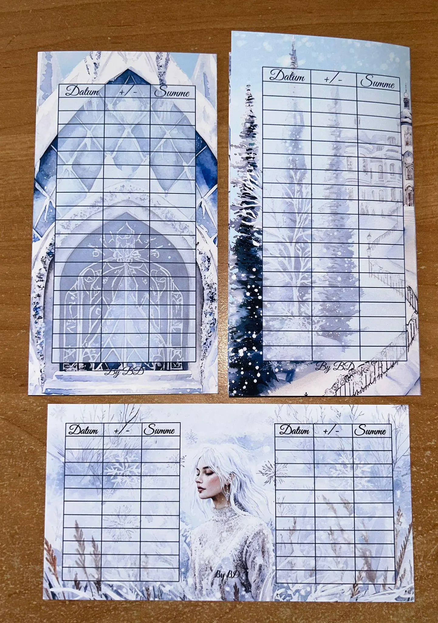 Die Reise der Eisprinzessin A6 Set Challenge Budgeting Sparen