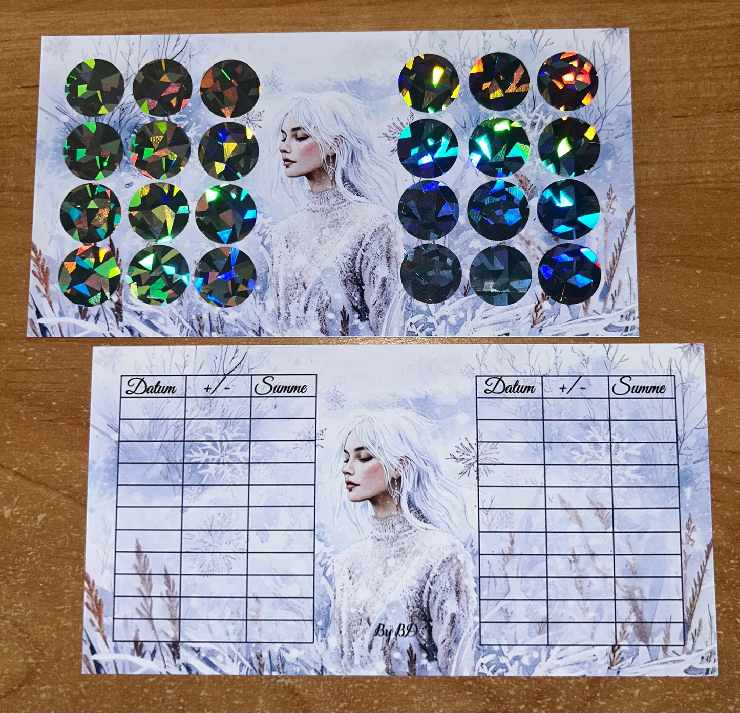 Die Reise der Eisprinzessin A6 Set Challenge Budgeting Sparen