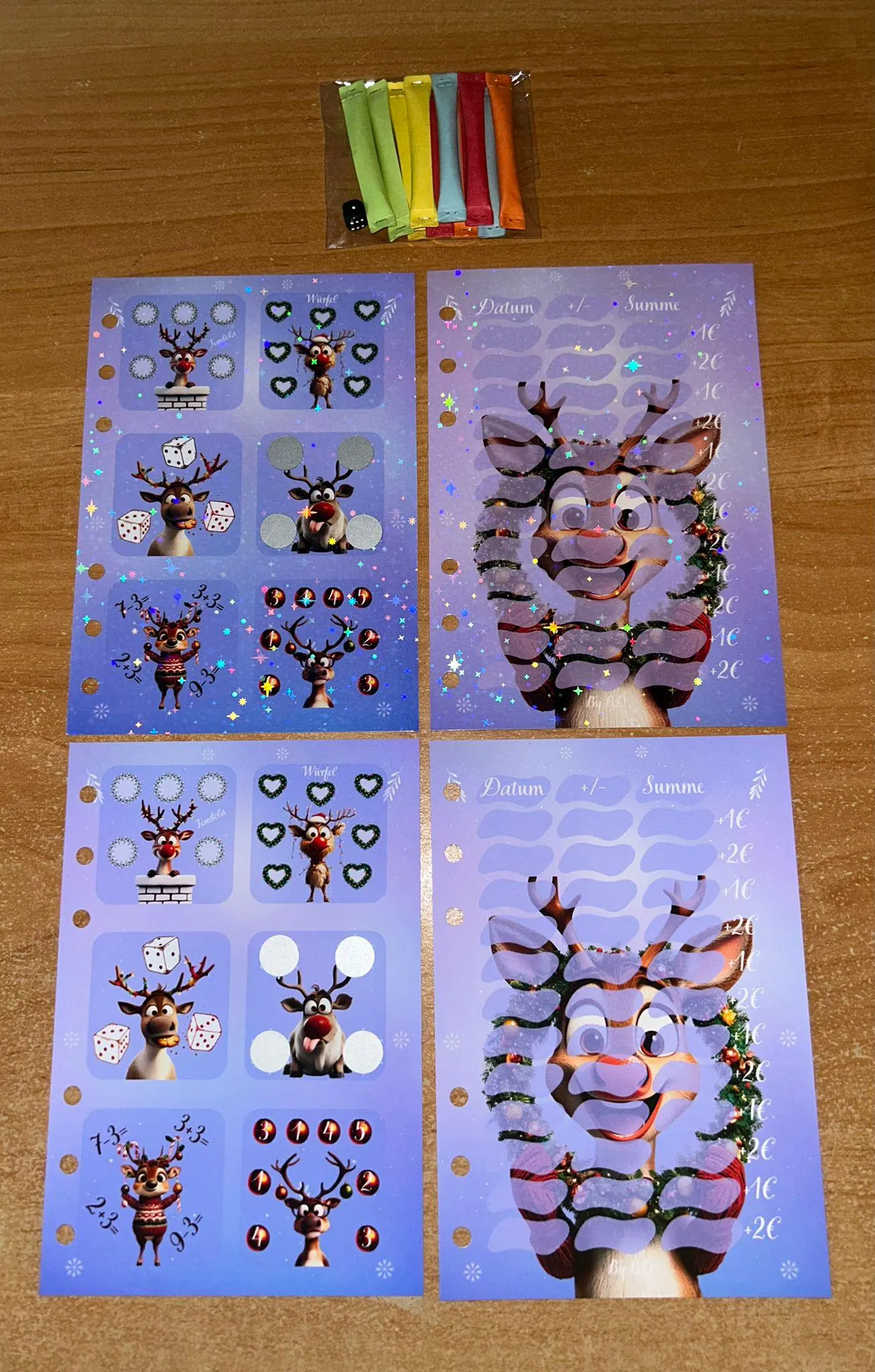 Rudolf 12er Karte Challenge Budgeting Sparen