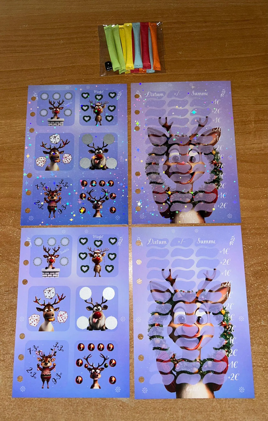 Rudolf 12er Karte Challenge Budgeting Sparen