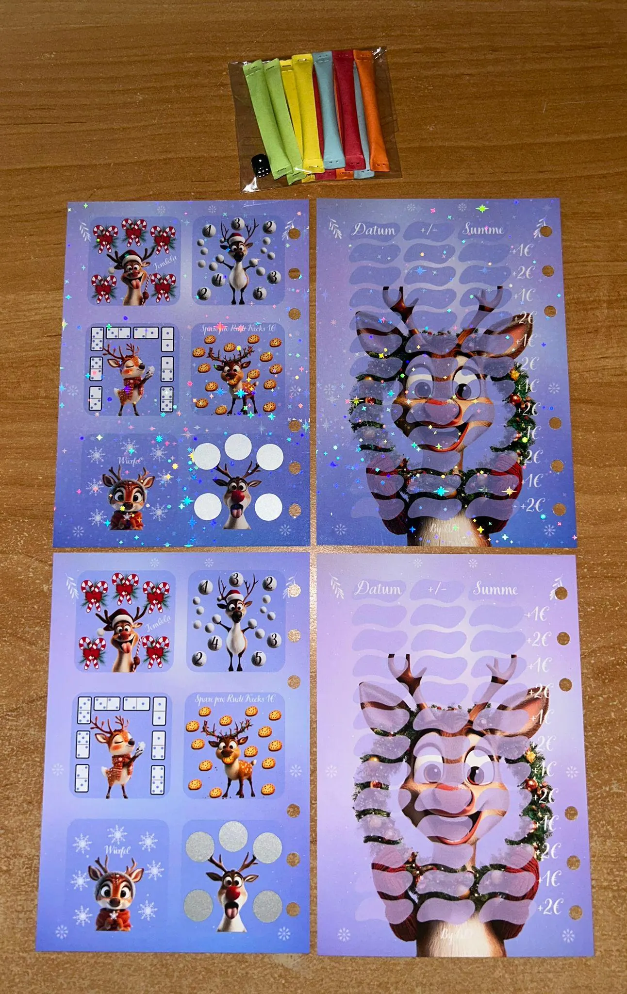 Rudolf 12er Karte Challenge Budgeting Sparen