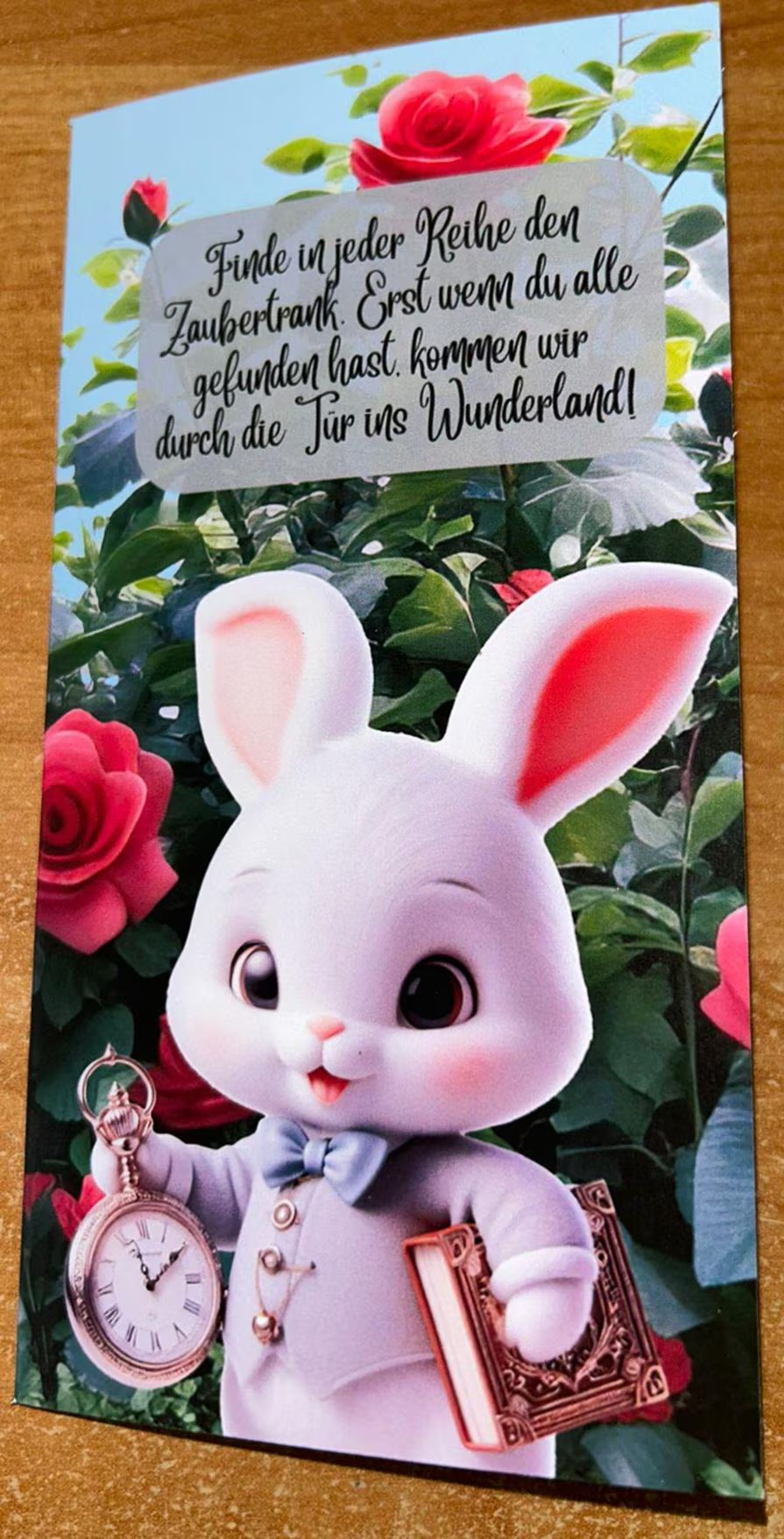 Reise ins Wunderland Spiel A6 Challenge Budgeting Sparen