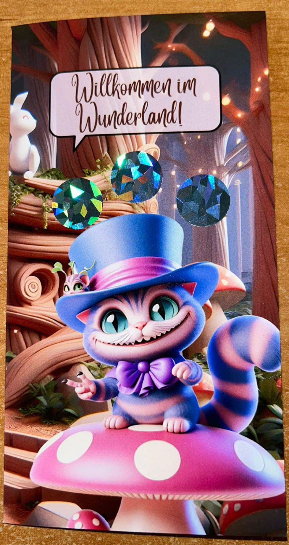 Reise ins Wunderland Spiel A6 Challenge Budgeting Sparen