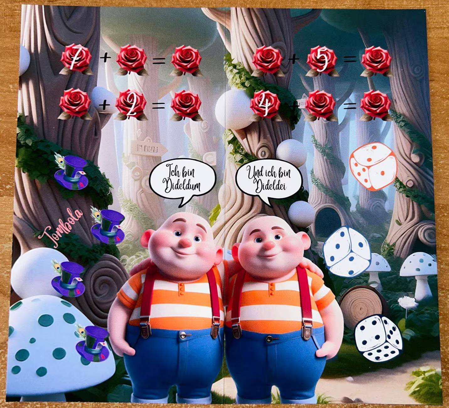 Reise ins Wunderland Spiel A6 Challenge Budgeting Sparen