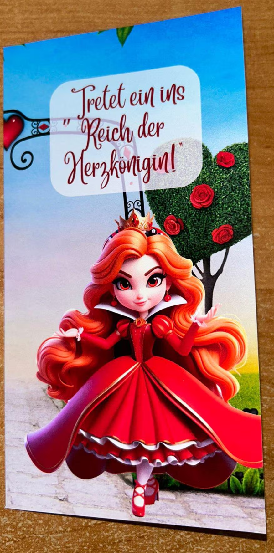 Reise ins Wunderland Spiel A6 Challenge Budgeting Sparen