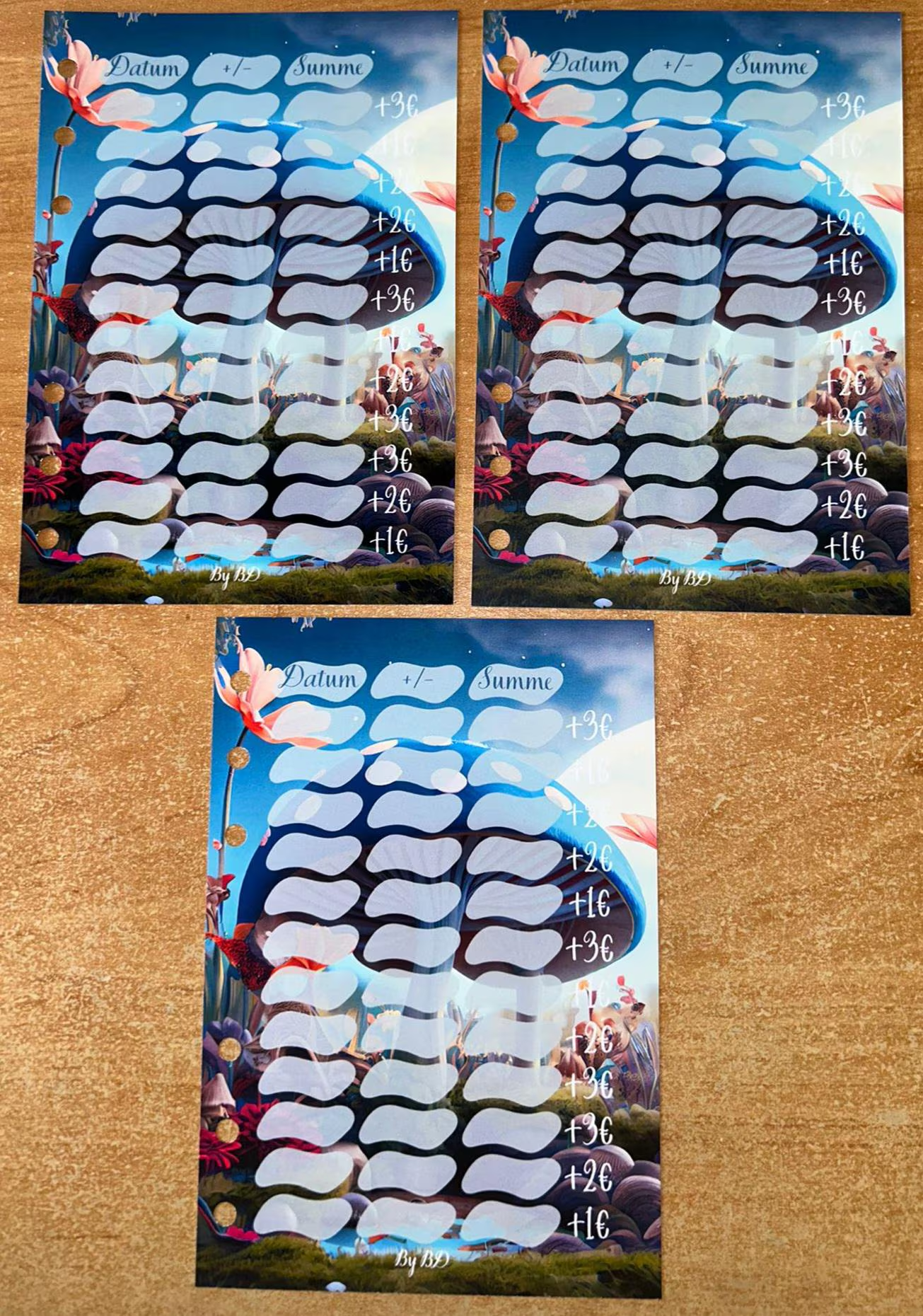 Mini Wunderland 12er Karte A6 Challenge Budgeting Sparen