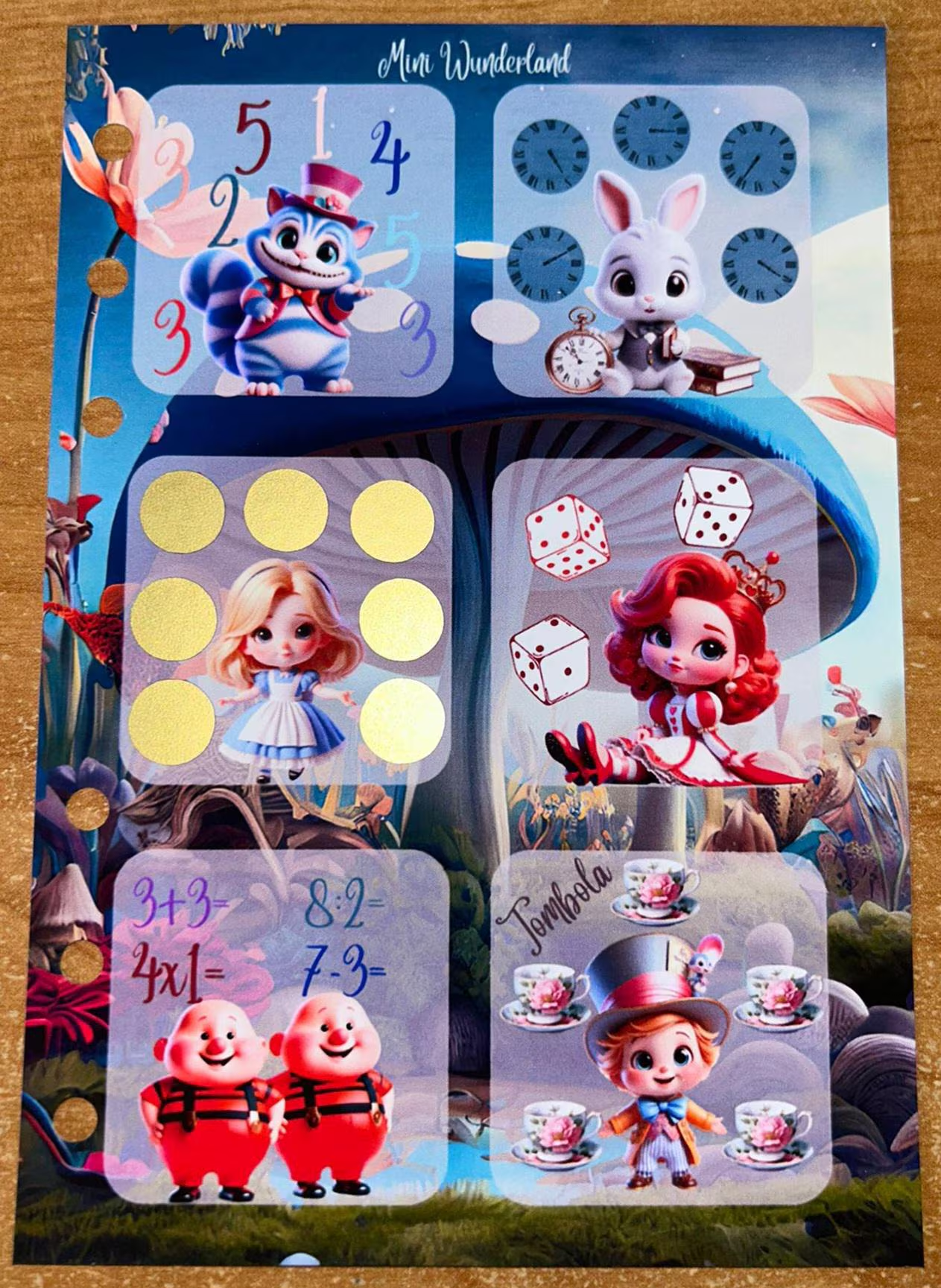 Mini Wunderland 12er Karte A6 Challenge Budgeting Sparen