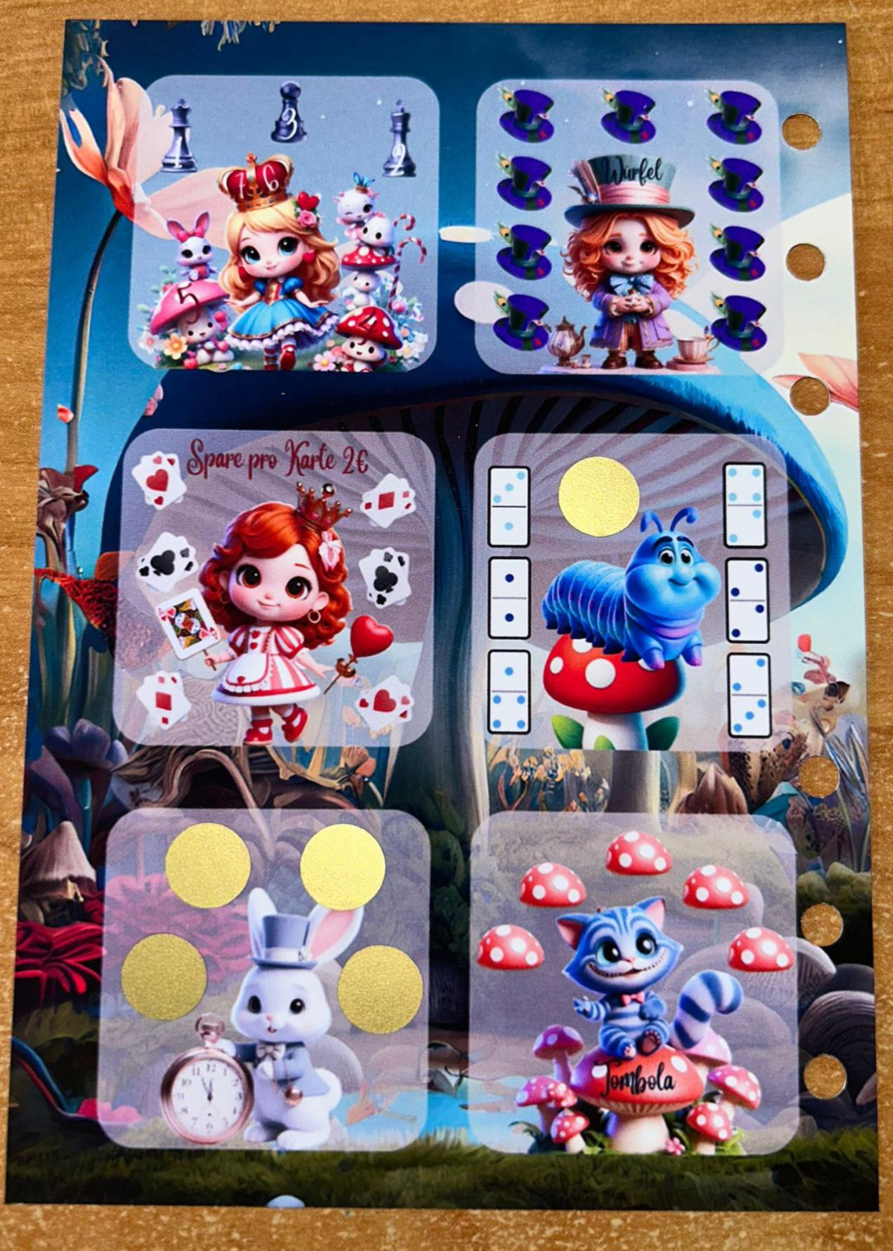 Mini Wunderland 12er Karte A6 Challenge Budgeting Sparen