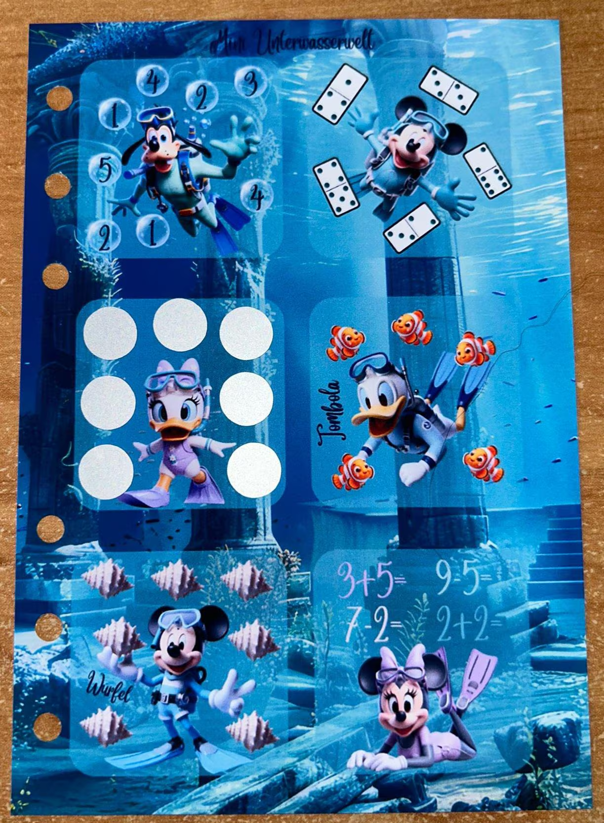 Mini Unterwasserwelt A6 Challenge Budgeting Sparen