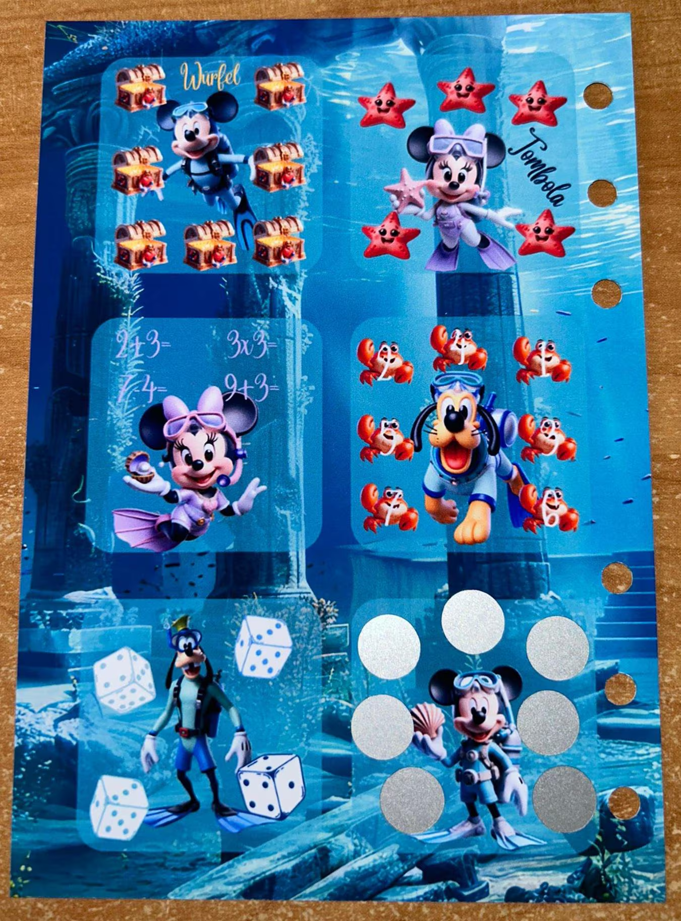 Mini Unterwasserwelt A6 Challenge Budgeting Sparen