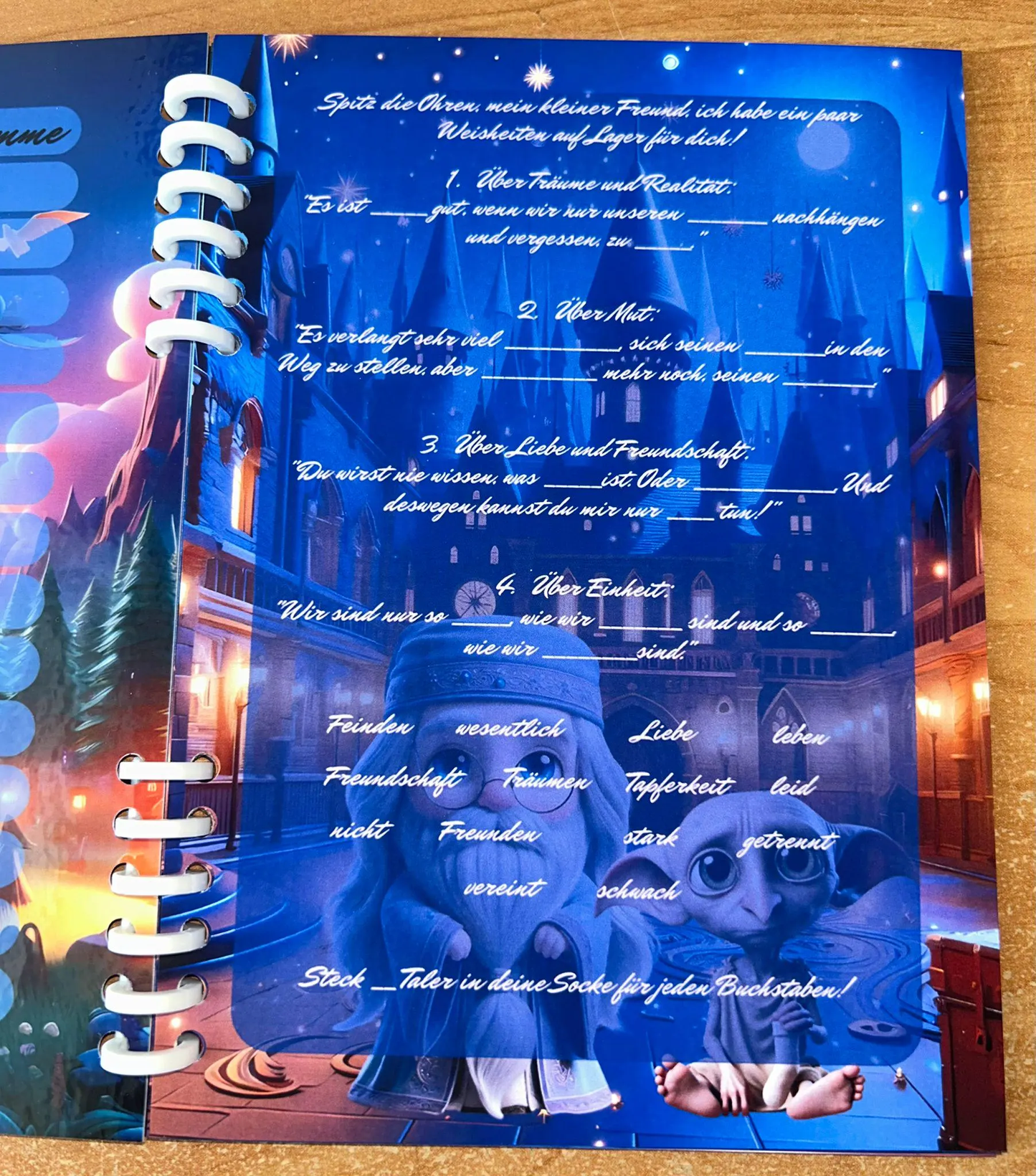 Sparbuch Harry Otter Challenge A5 Budgeting Sparen