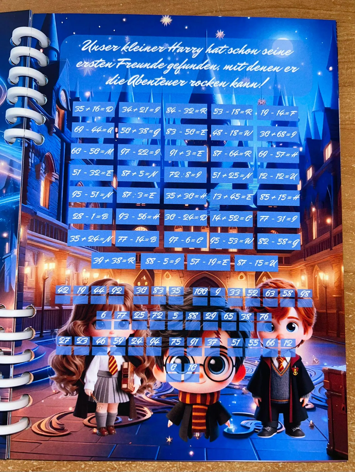 Sparbuch Harry Otter Challenge A5 Budgeting Sparen