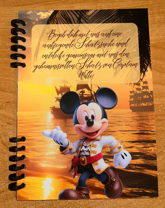 Sparbuch Der Schatz von Willi Challenge A5 Budgeting Sparen