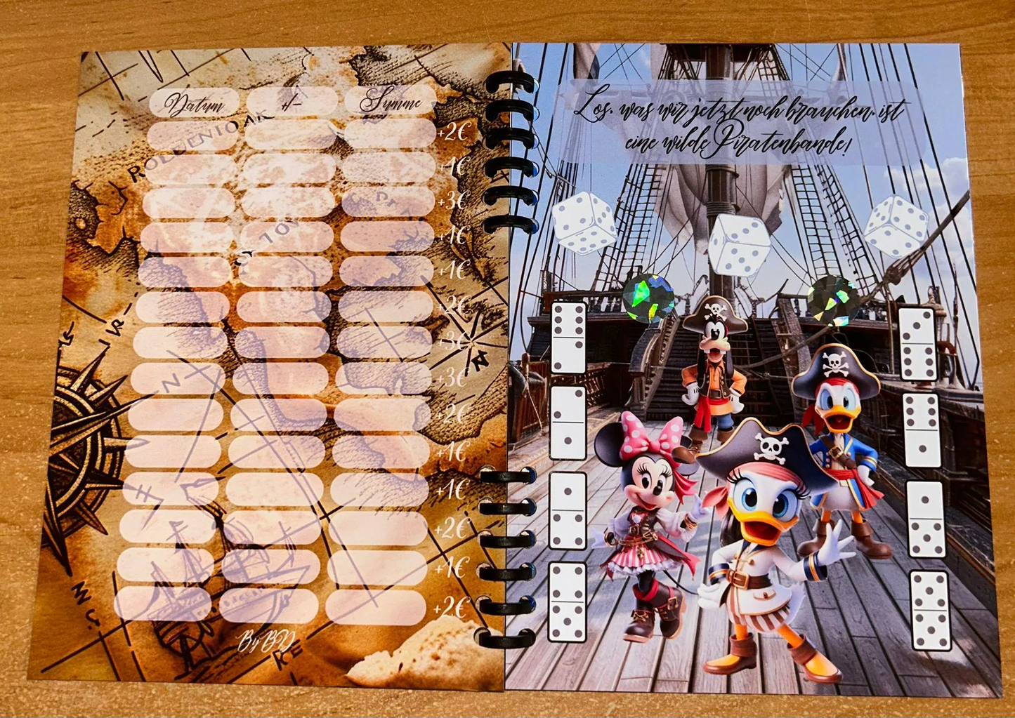 Sparbuch Der Schatz von Willi Challenge A5 Budgeting Sparen