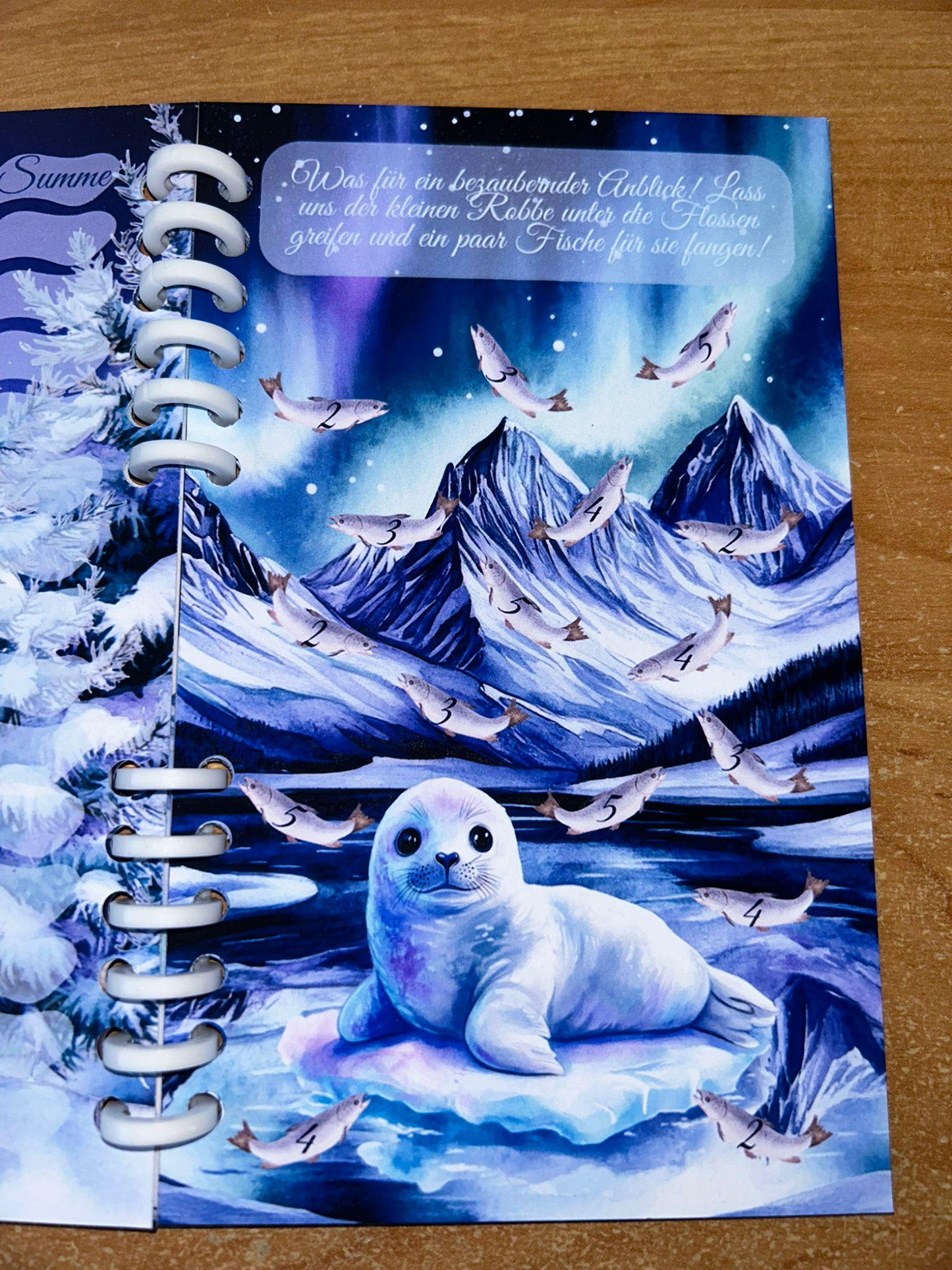 Sparbuch Winterzauber Challenge A6 Budgeting Sparen