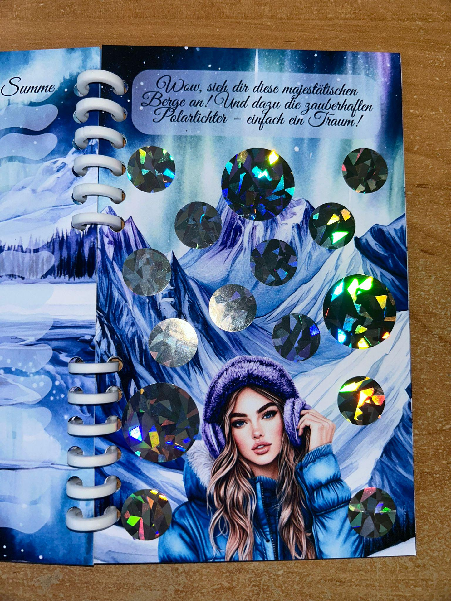 Sparbuch Winterzauber Challenge A6 Budgeting Sparen