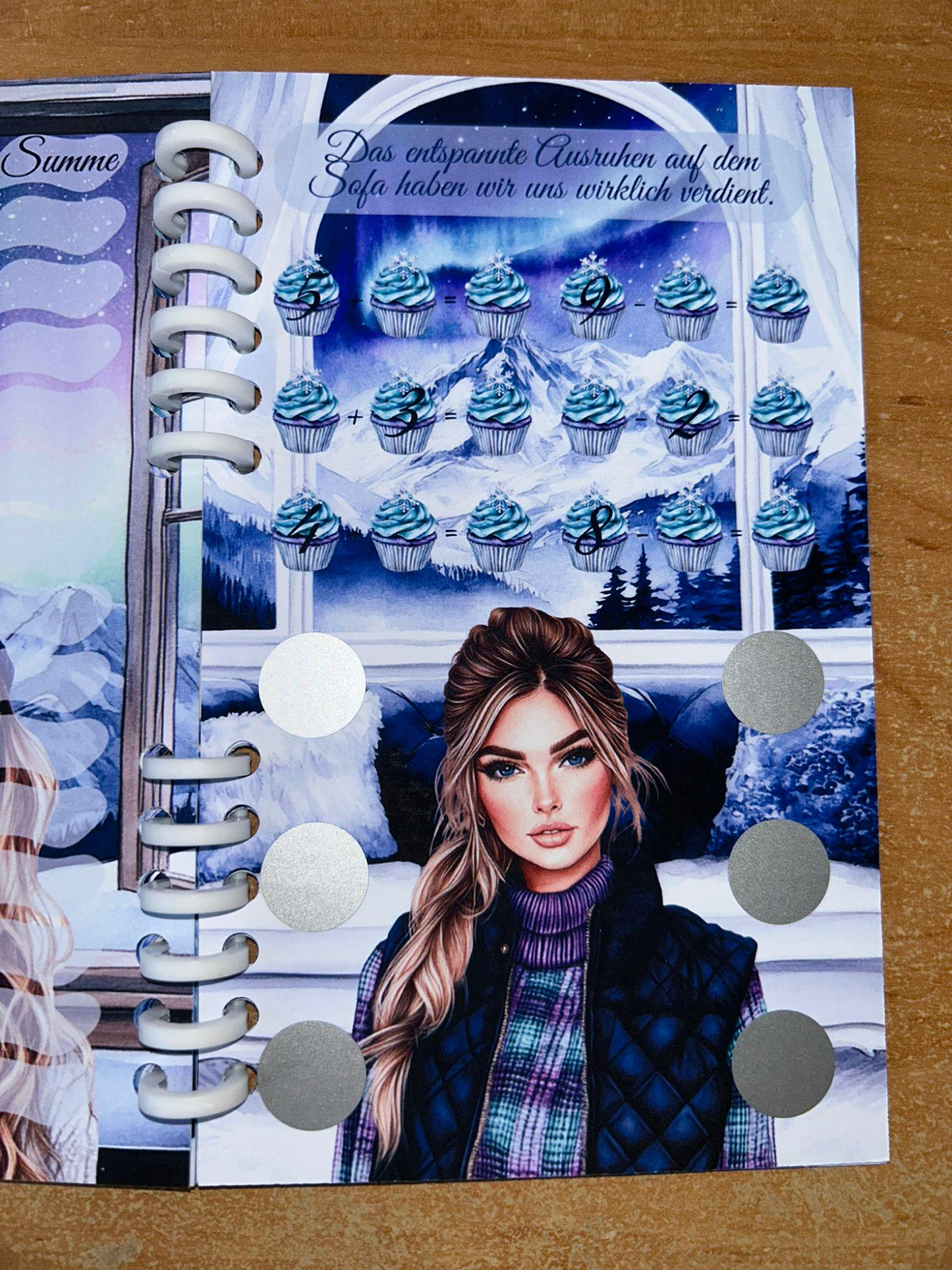 Sparbuch Winterzauber Challenge A6 Budgeting Sparen