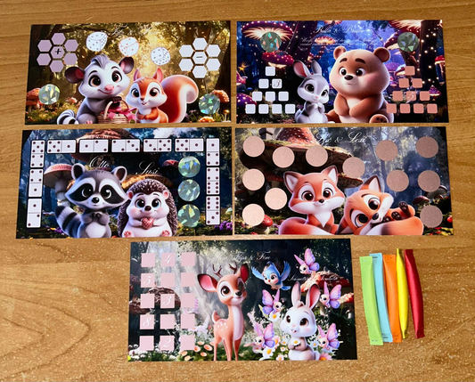 Tiere der Verzauberten Waldes A6 Challenge Budgeting Sparen