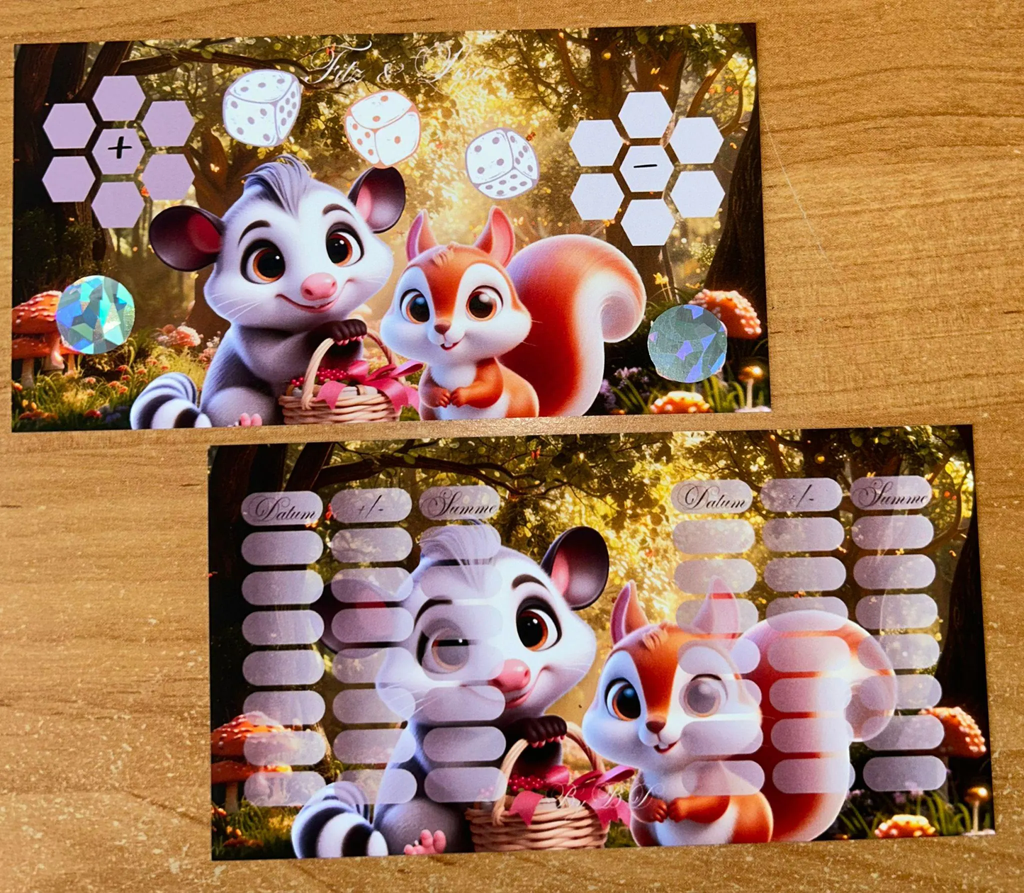 Tiere der Verzauberten Waldes A6 Challenge Budgeting Sparen