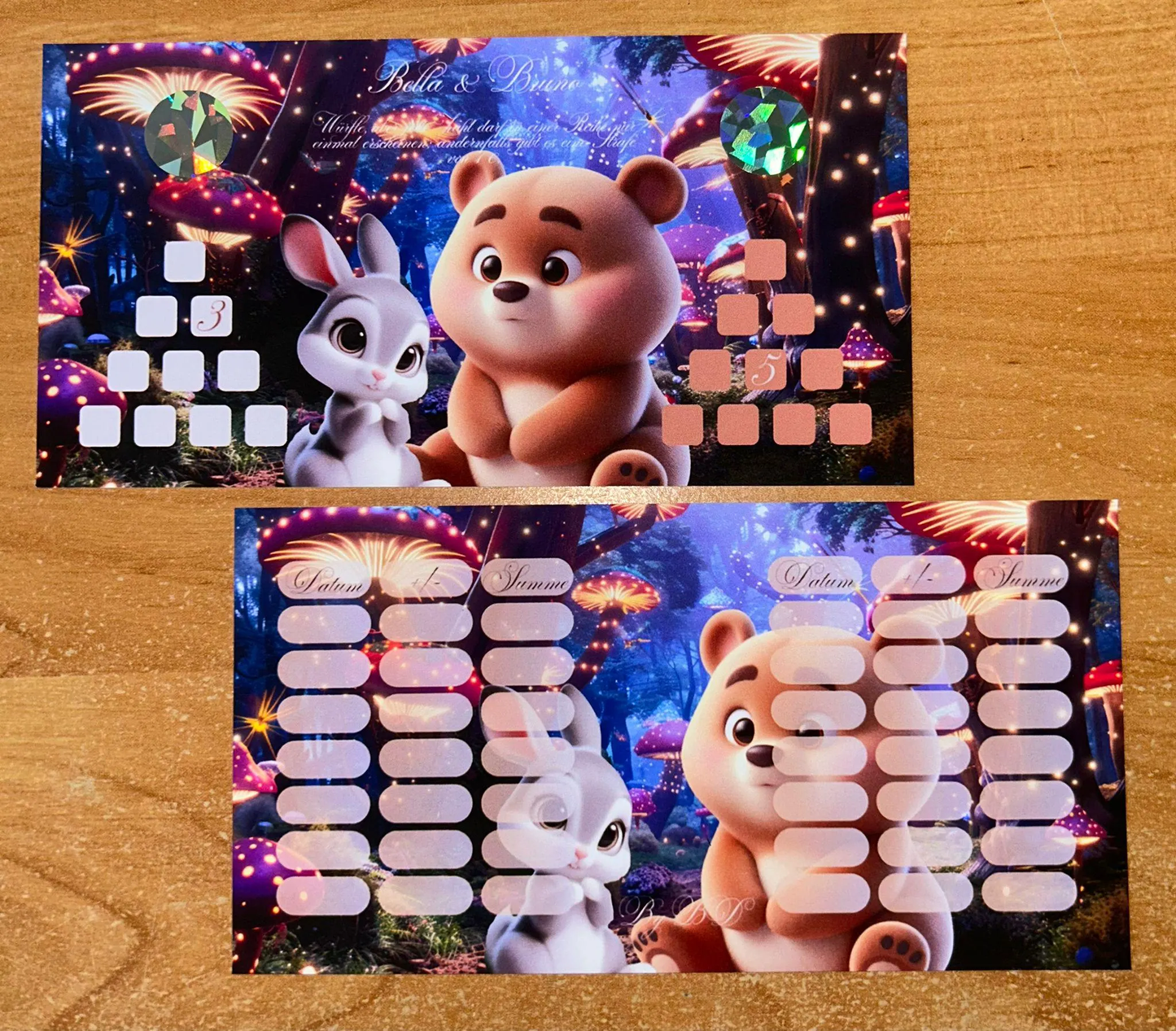 Tiere der Verzauberten Waldes A6 Challenge Budgeting Sparen