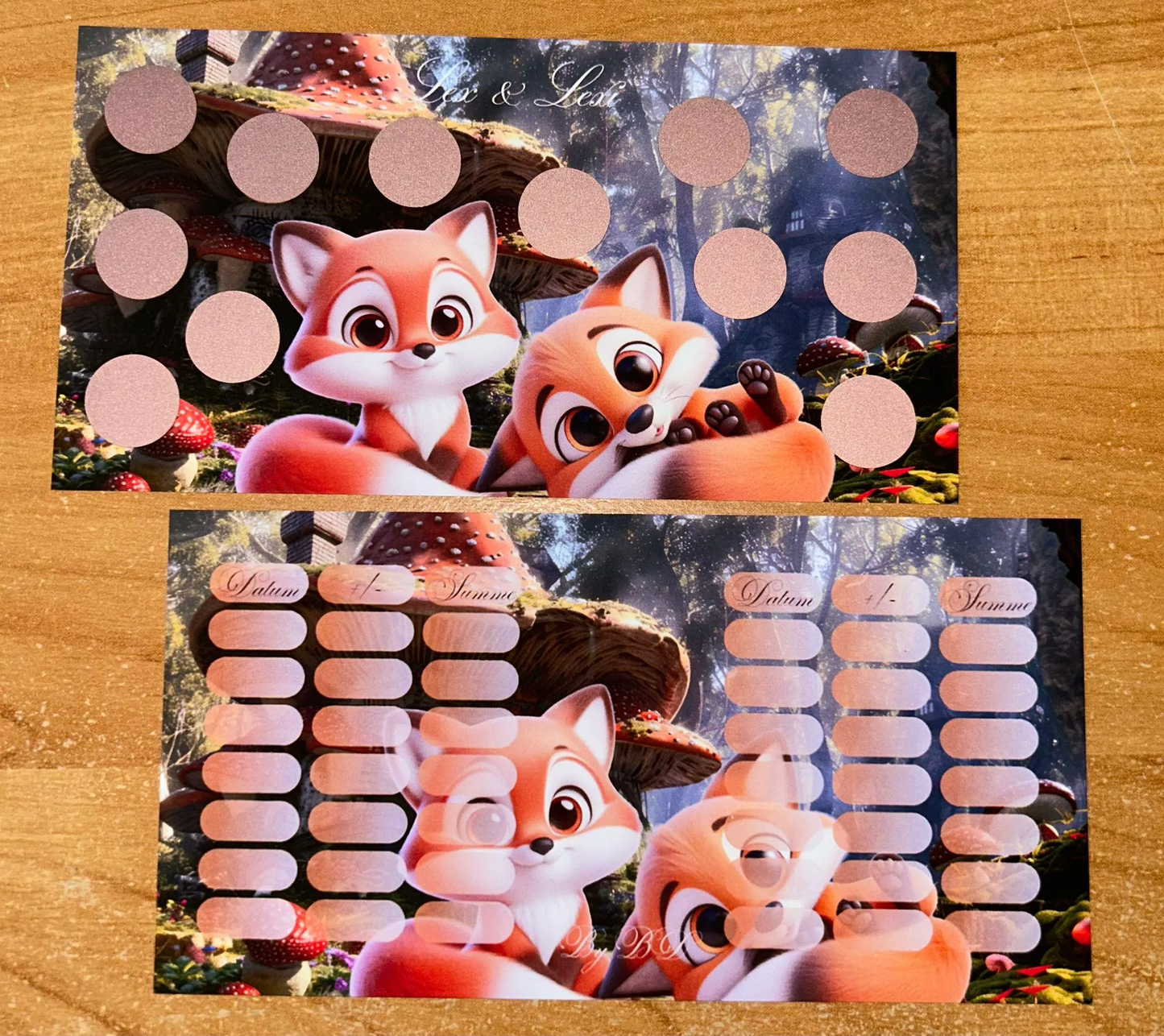 Tiere der Verzauberten Waldes A6 Challenge Budgeting Sparen