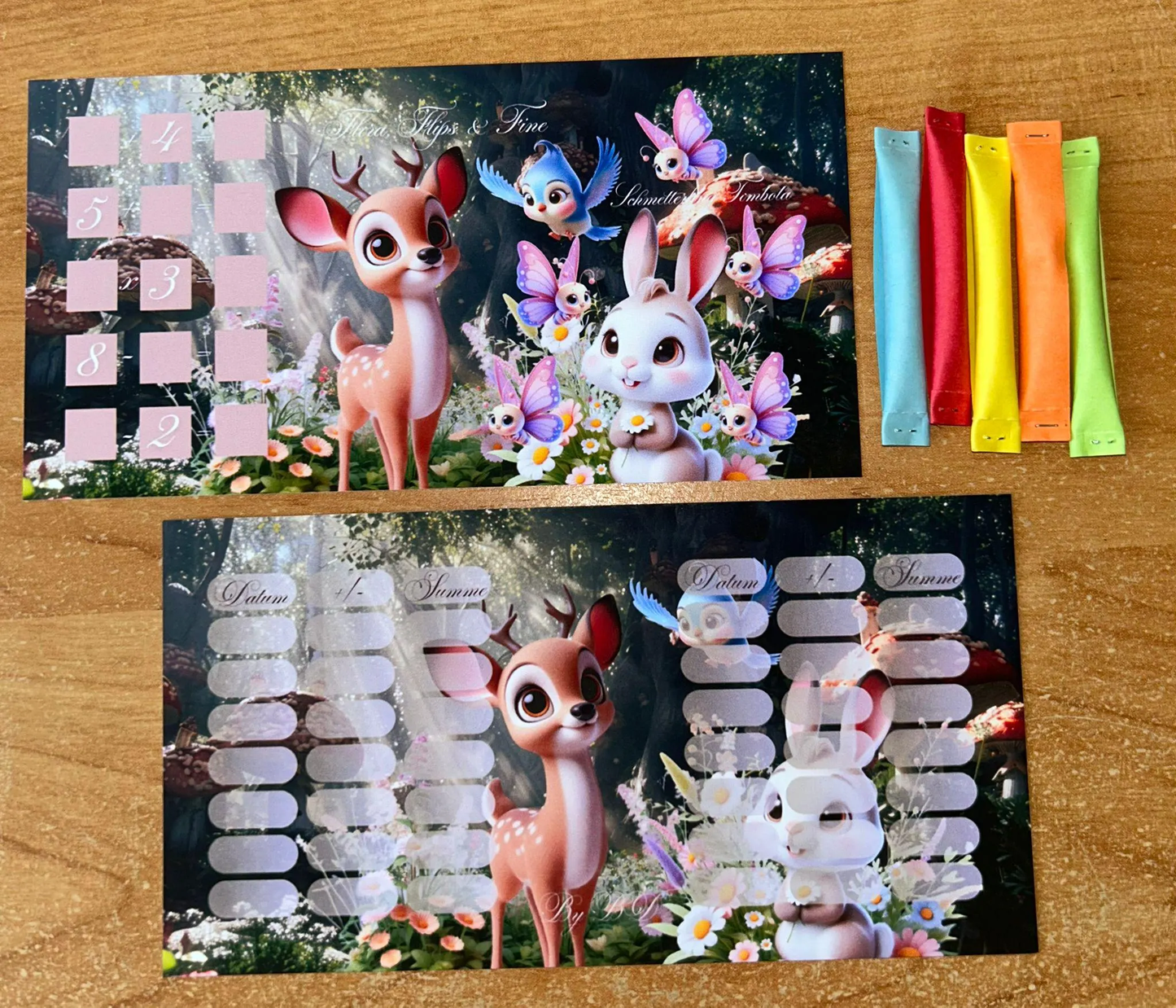 Tiere der Verzauberten Waldes A6 Challenge Budgeting Sparen