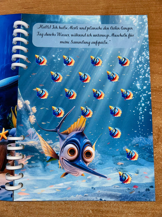 Sparbuch Unterwasserabenteuer Challenge A5 Budgeting Sparen