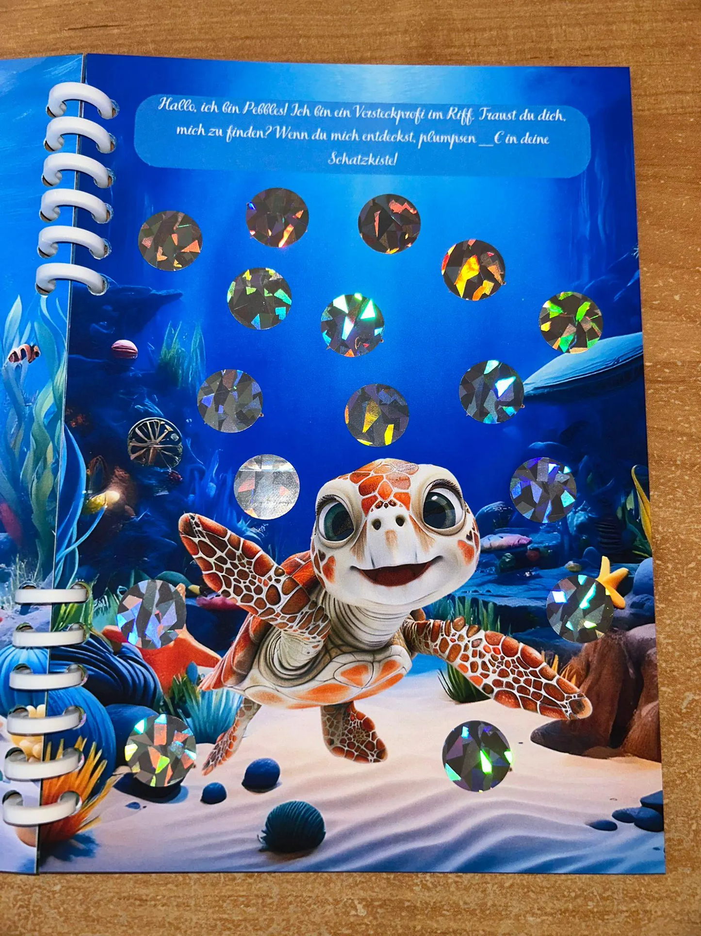 Sparbuch Unterwasserabenteuer Challenge A5 Budgeting Sparen