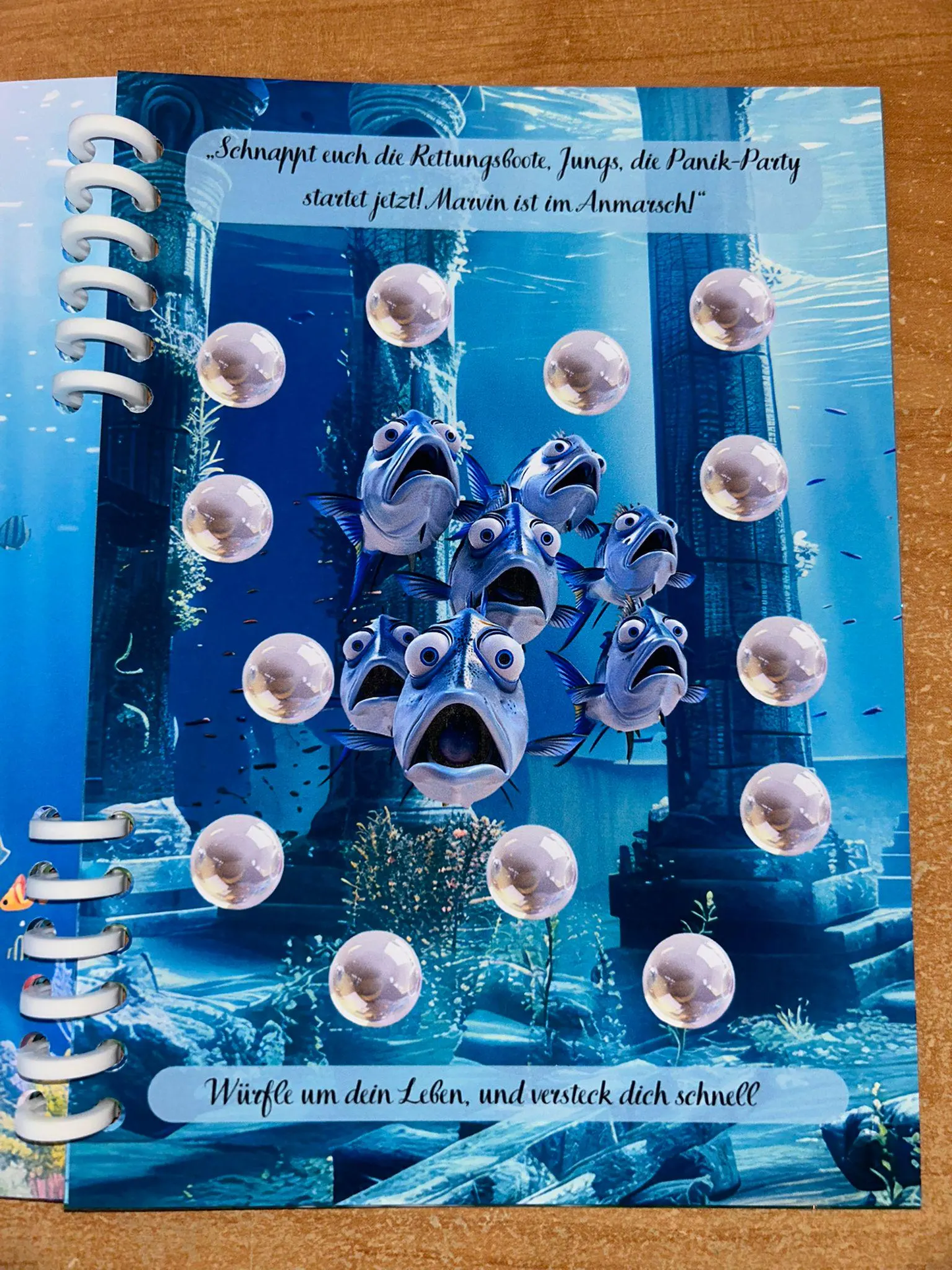 Sparbuch Unterwasserabenteuer Challenge A5 Budgeting Sparen