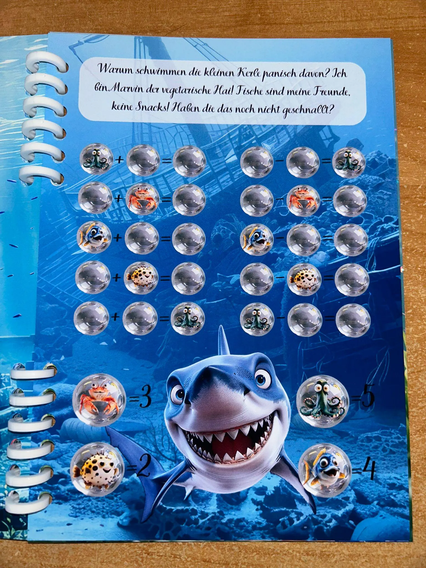 Sparbuch Unterwasserabenteuer Challenge A5 Budgeting Sparen