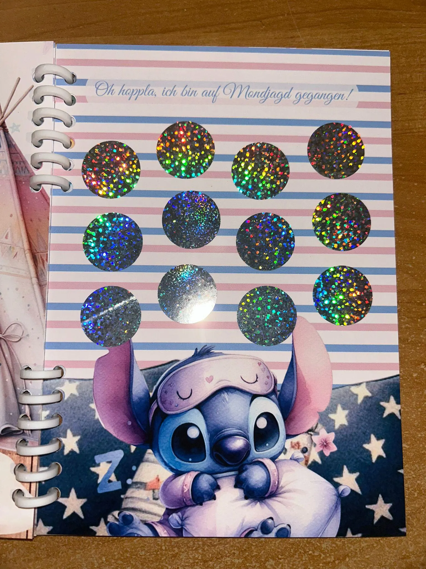 Sparbuch Blauer Alien Challenge A5 Budgeting Sparen