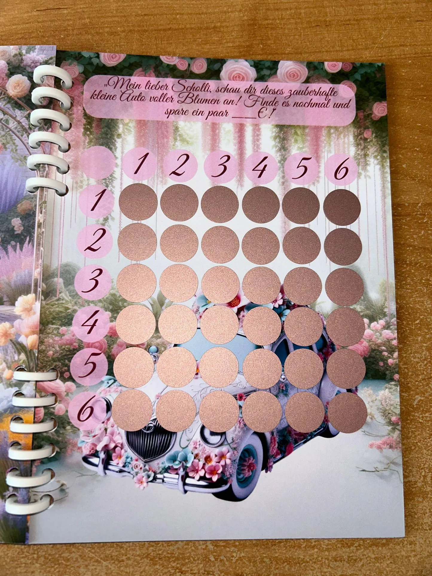 Sparbuch Der Verzauberte Garten Challenge A5 Budgeting Sparen