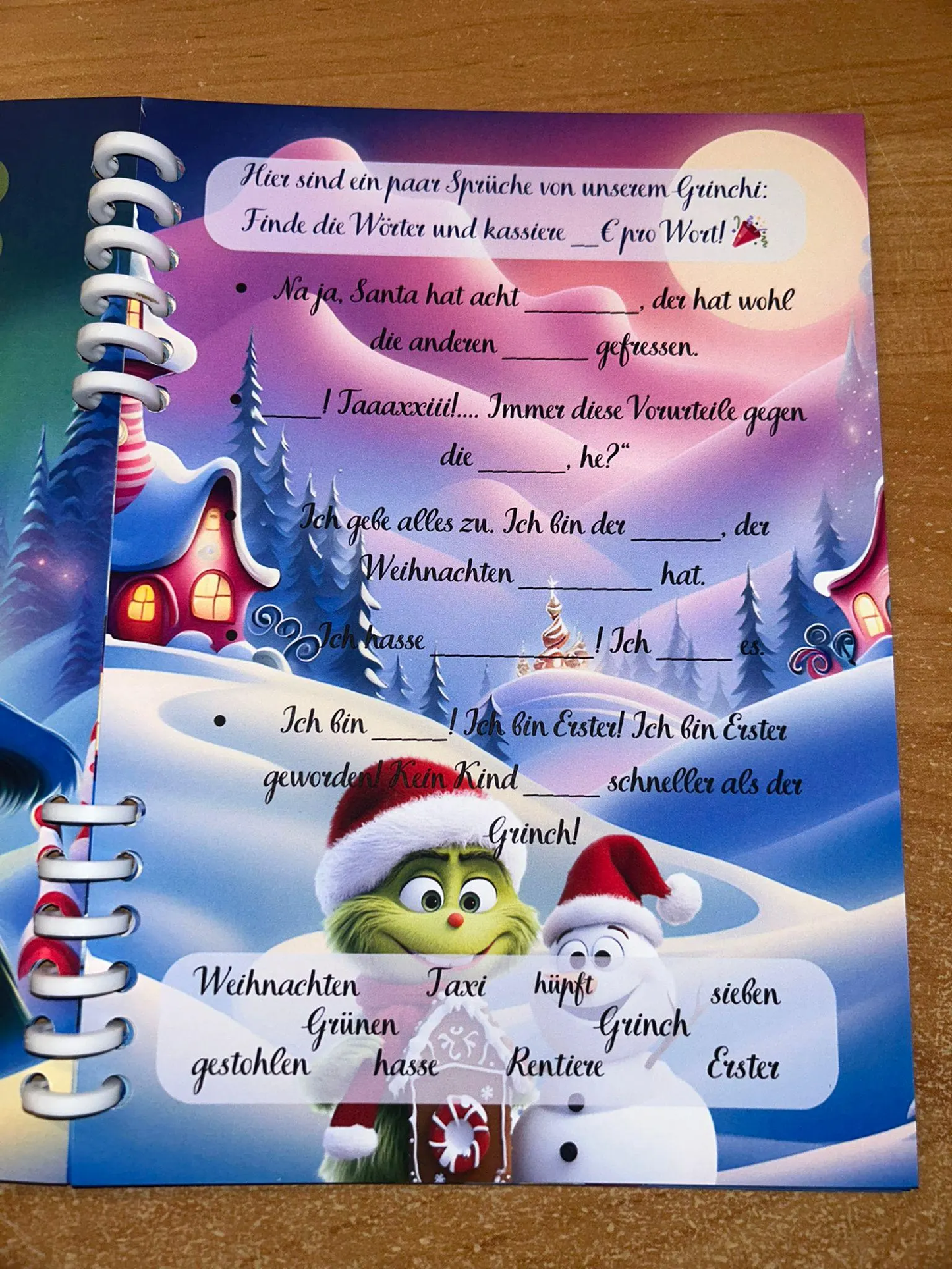 Sparbuch Der Grinch Challenge A5 Budgeting Sparen