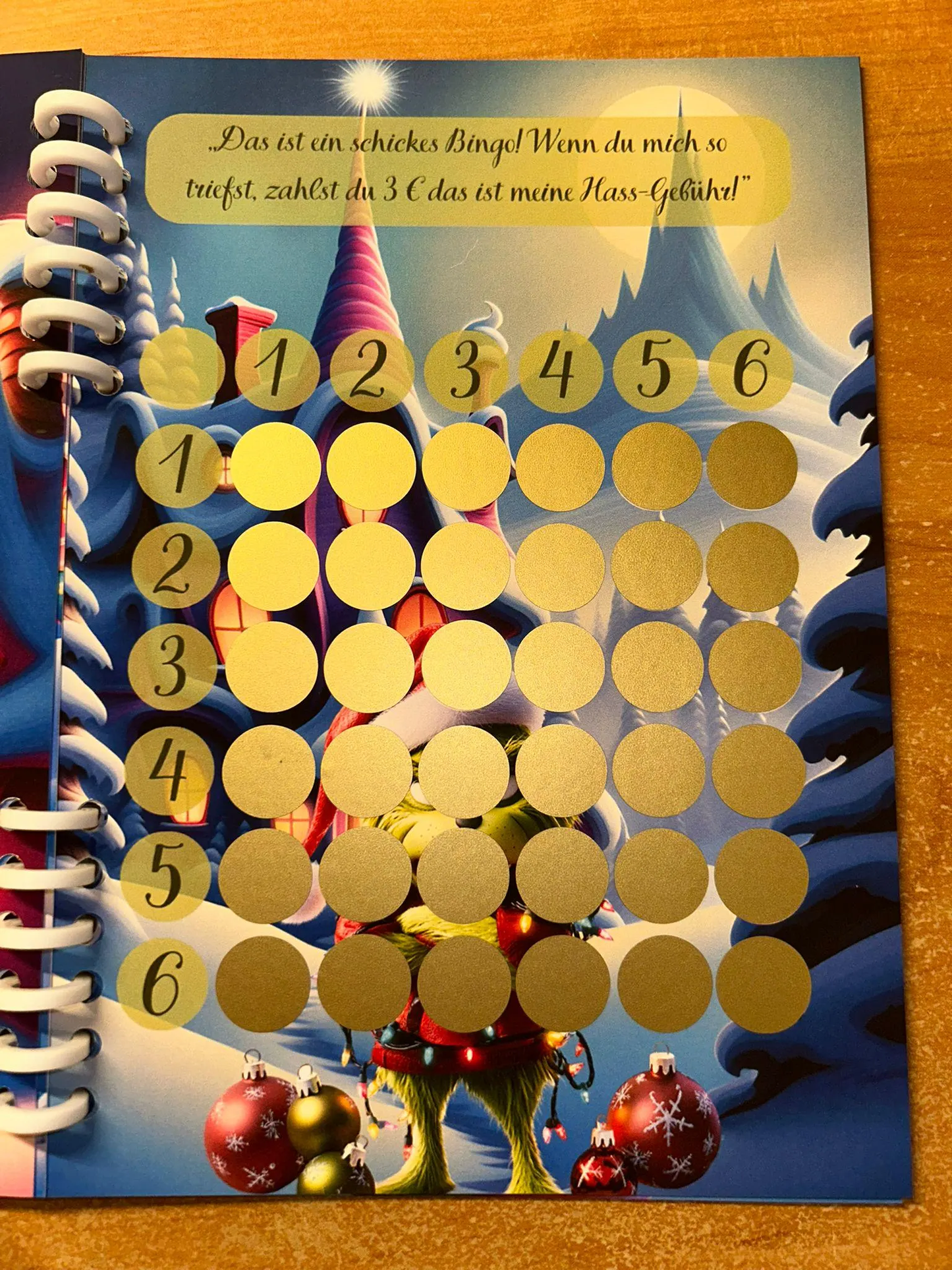 Sparbuch Der Grinch Challenge A5 Budgeting Sparen