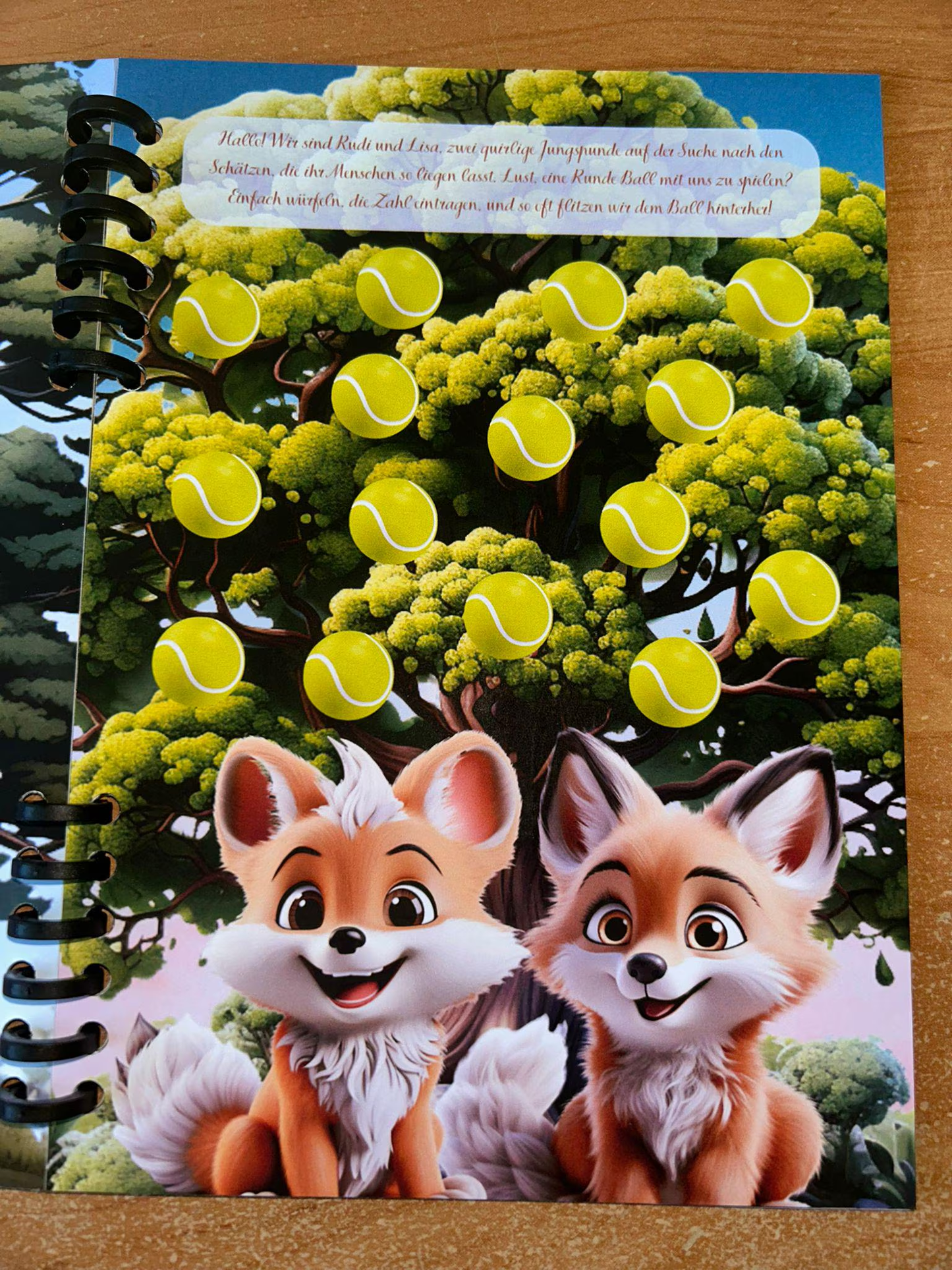 Sparbuch Die verrückten Tier des Waldes Challenge A5 Budgeting Sparen