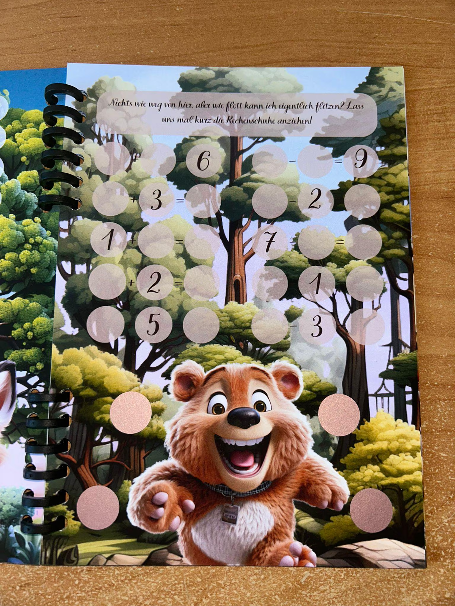 Sparbuch Die verrückten Tier des Waldes Challenge A5 Budgeting Sparen