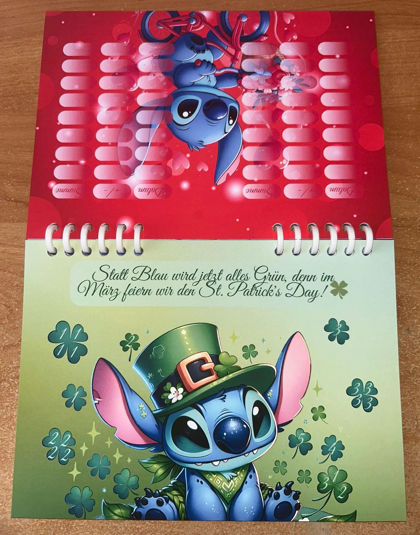 Limitierter Jahreskalender Blauer Alien Challenge A5 Budgeting Sparen