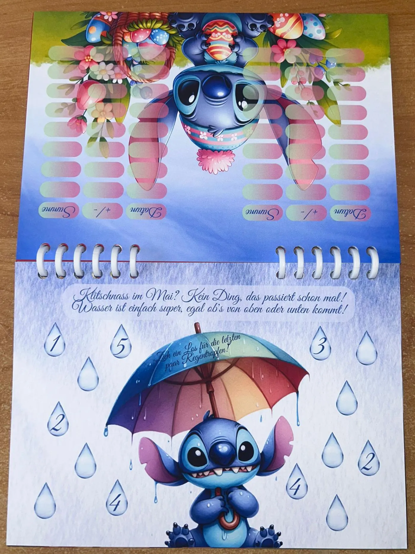 Limitierter Jahreskalender Blauer Alien Challenge A5 Budgeting Sparen