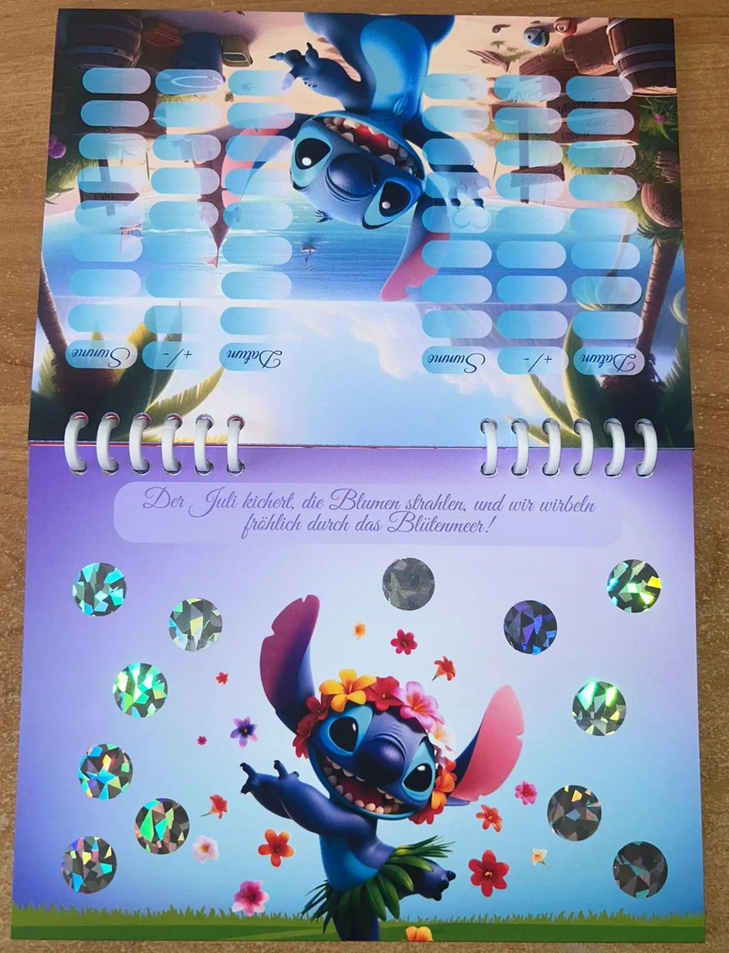 Limitierter Jahreskalender Blauer Alien Challenge A5 Budgeting Sparen