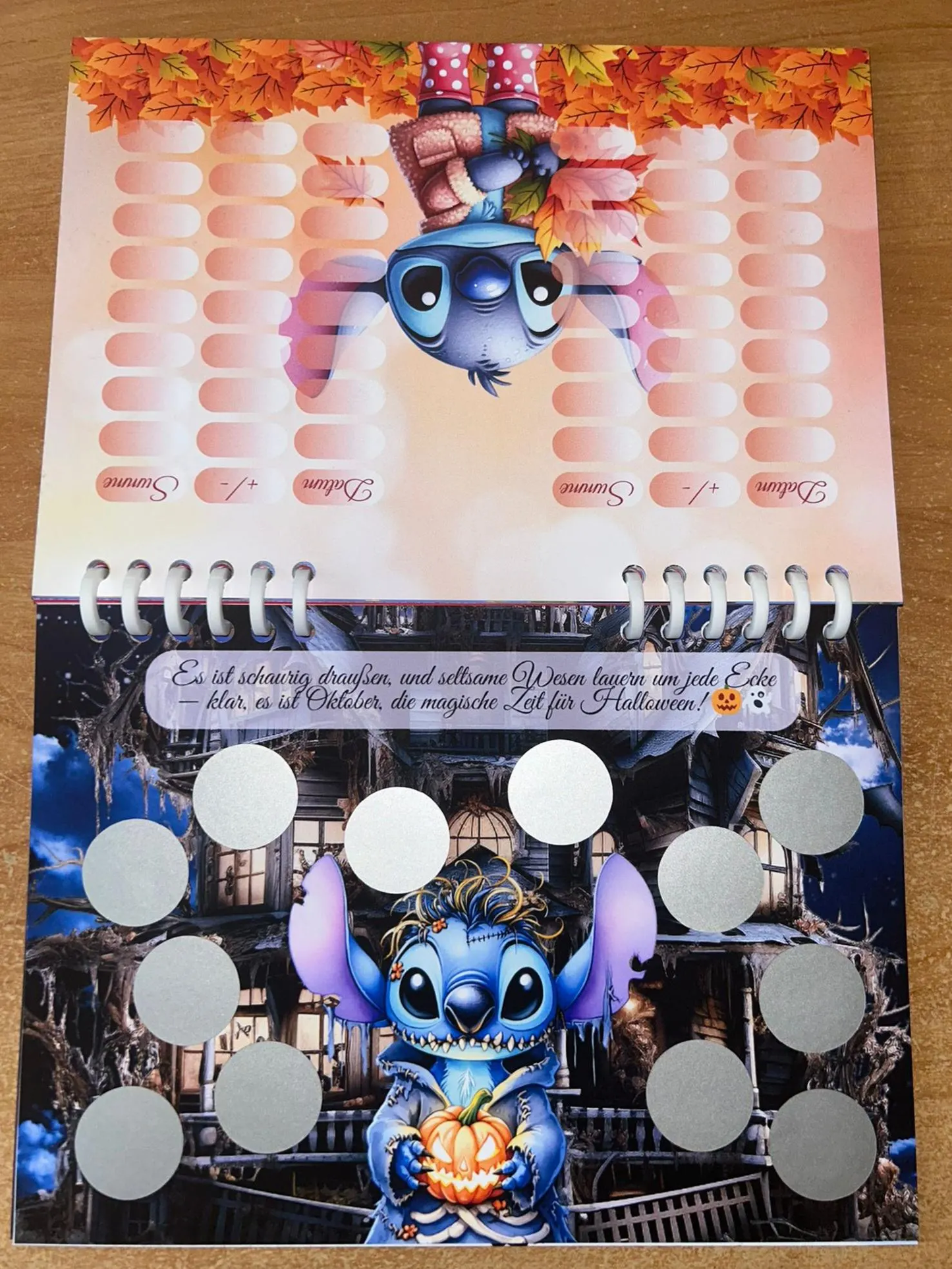 Limitierter Jahreskalender Blauer Alien Challenge A5 Budgeting Sparen