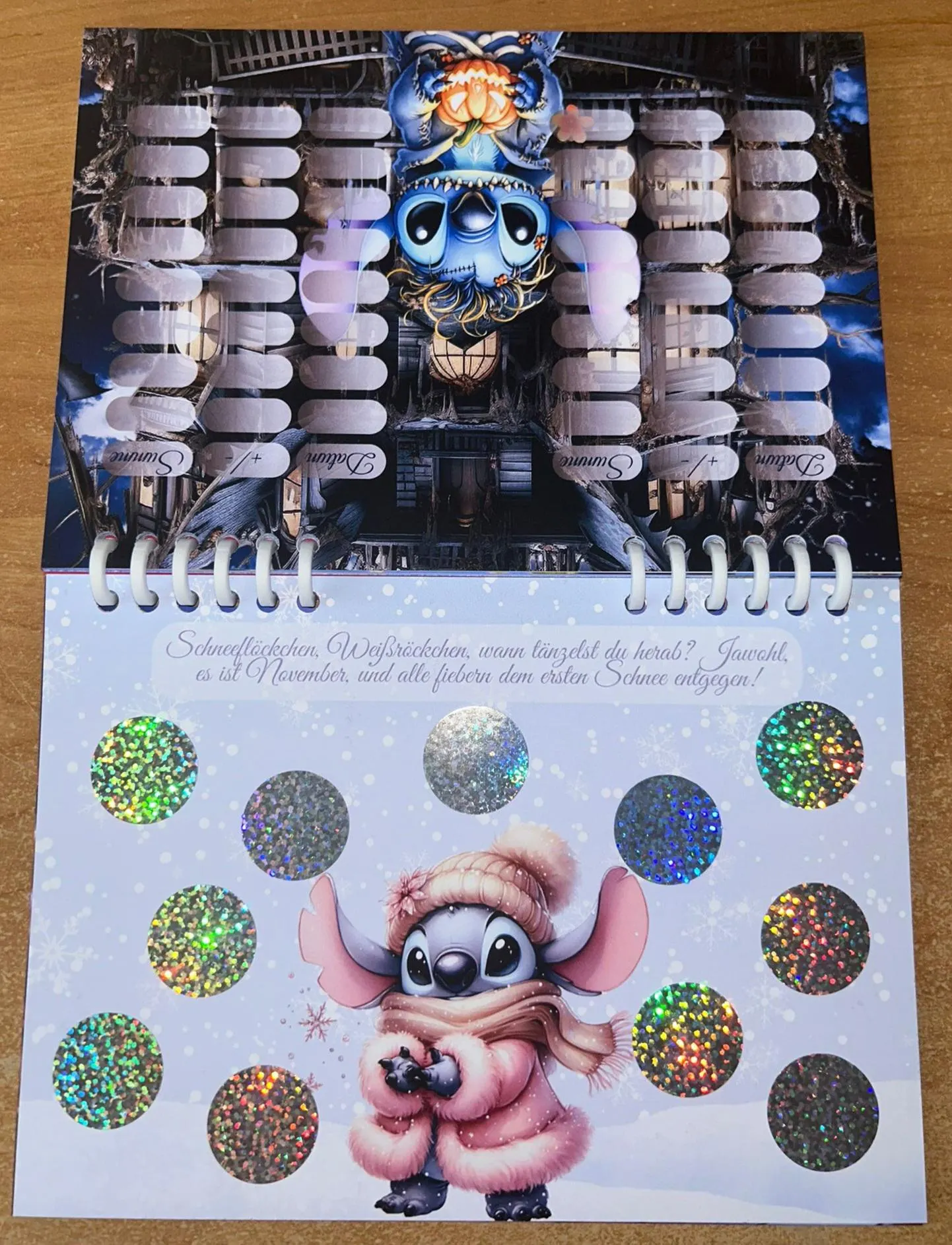 Limitierter Jahreskalender Blauer Alien Challenge A5 Budgeting Sparen