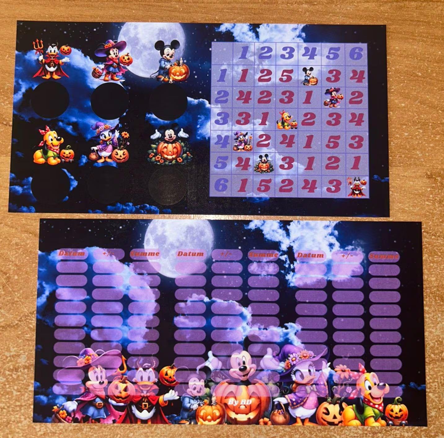 Halloween Bingo  Challenge A6 Budgeting Sparen