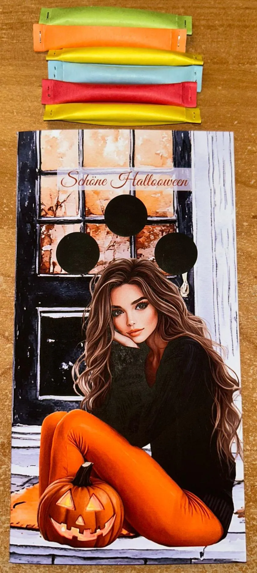 Schöne Halloween Set A6 Challenge Budgeting Sparen