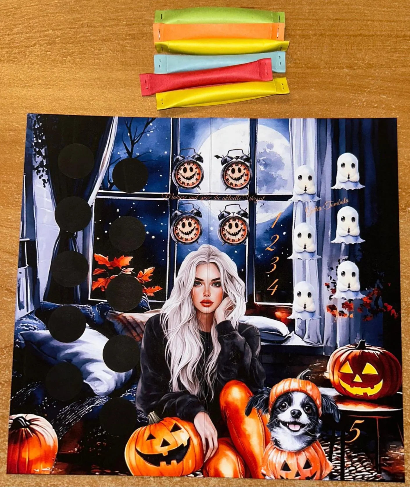 Schöne Halloween Set A6 Challenge Budgeting Sparen