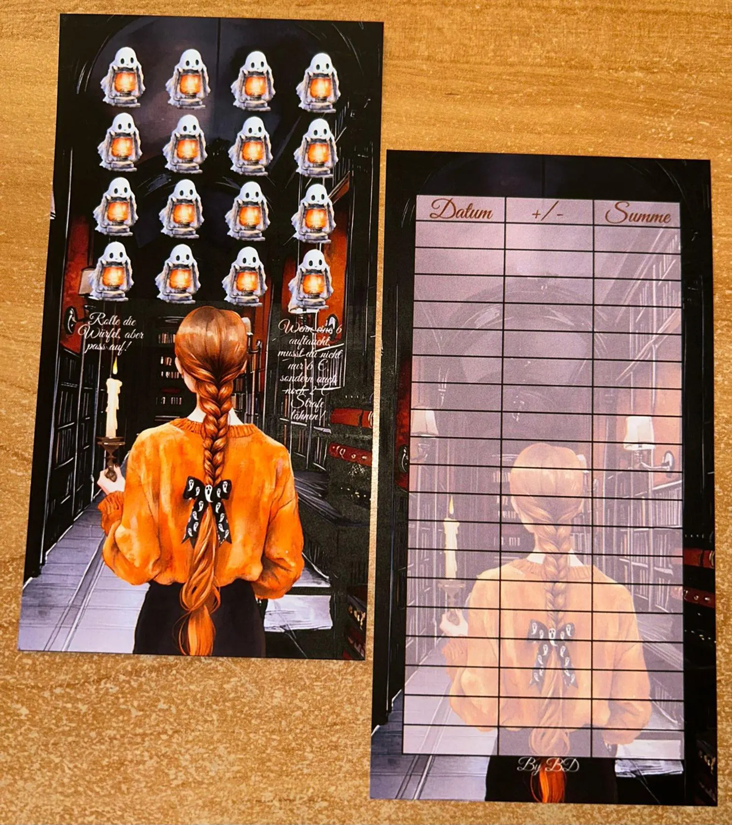 Schöne Halloween Set A6 Challenge Budgeting Sparen