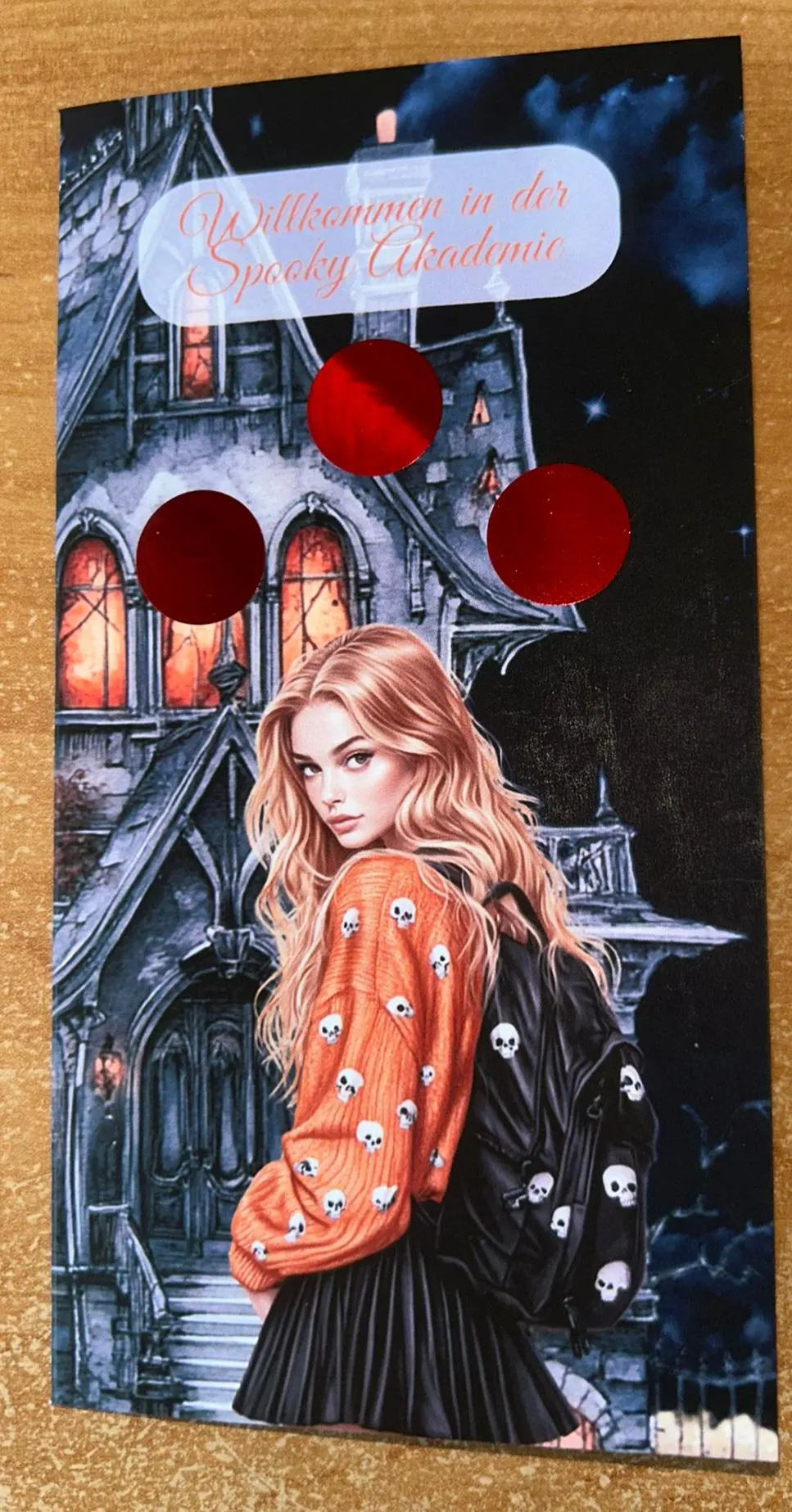 Spooky Akademie Klappkarte A6 Budgeting Challenge Sparen