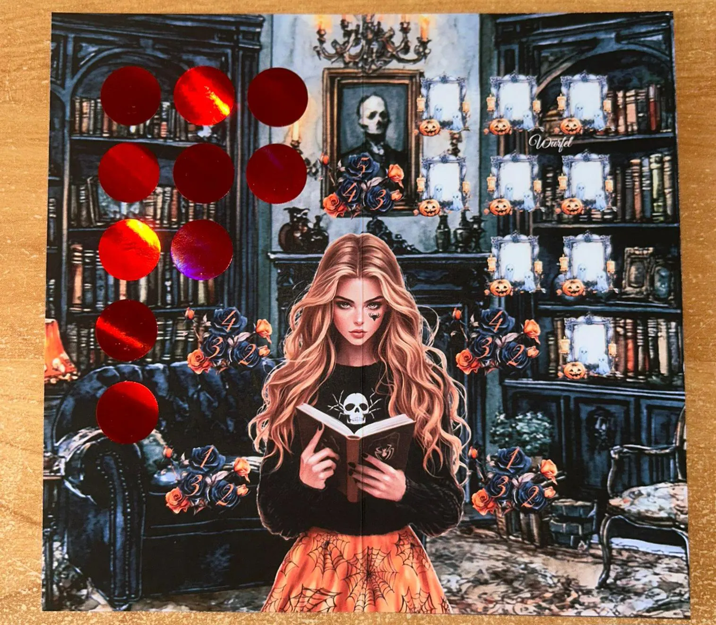 Spooky Akademie Klappkarte A6 Budgeting Challenge Sparen