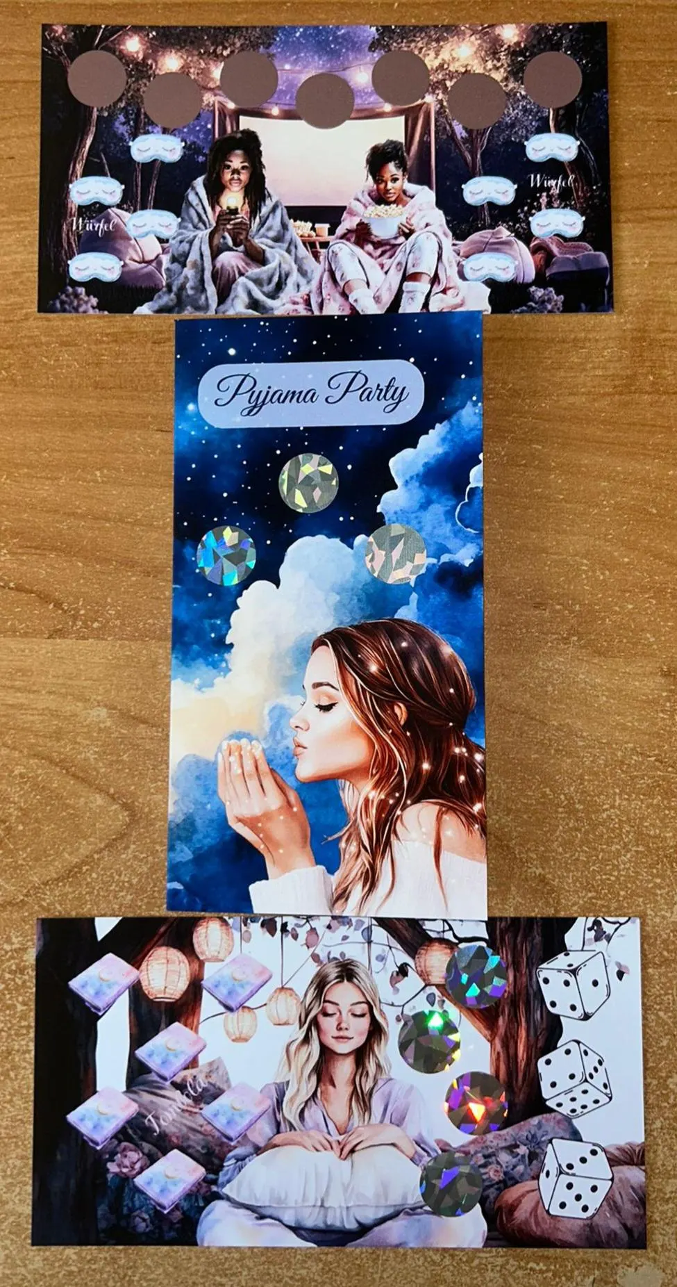 Pyjama Party Set A6 Challenge Budgeting Sparen